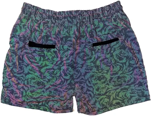 Vista 4 de Pantalones cortos de fiesta para hombre, entrepierna de 4 pulgadas, bolsillos con cremallera, rave y festivales, LGBTQ, Gay Weekender