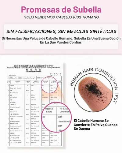 Vista 6 de Subella - Peluca de cabello humano de densidad 180, pelucas rectas con encaje frontal, prearrancadas, 14 pulgadas 180% negro natural