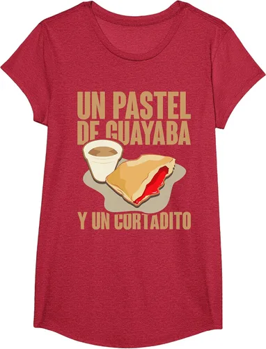 Vista 73 de Funny Cuban Coffee Guayaba Guava Breakfast T Shirt T-Shirt Asphalt Grey