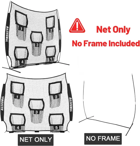 Vista 2 de BaseGoal Football Quarterback Throwing Replacement Net (Net Only)