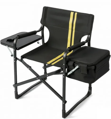 Vista 8 de Black Light Weight Camping Directors Chair for Camping