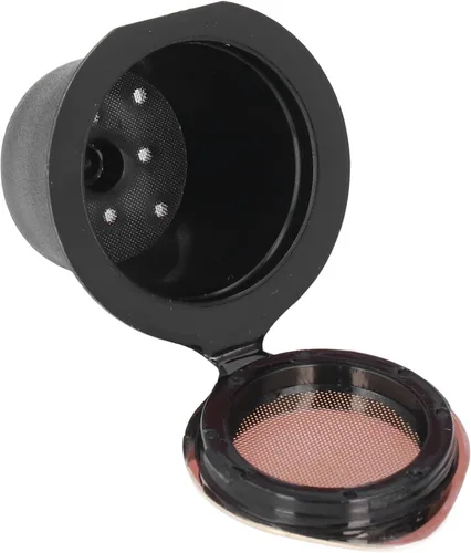 Vista 8 de Cápsulas de café reutilizables para Nespresso, cápsulas de café de acero inoxidable con cepillo para cuchara, taza de cápsula de 1.7 fl oz cápsulas