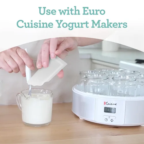Vista 7 de Euro Cuisine RI1020 Iniciador de Cultivo de Yogur Totalmente Natural – Perfecto para Sin Lácteos, Leche Entera, Yogur Proteico – Bolsas de Yogur