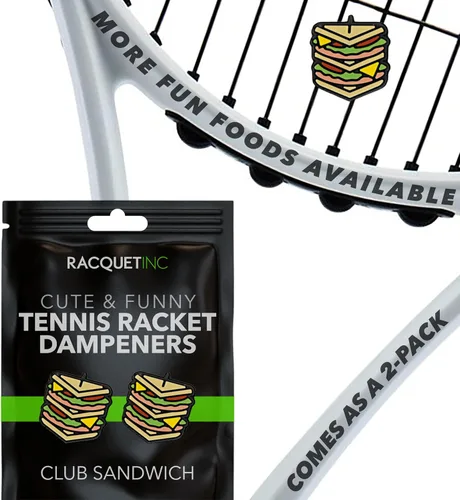 Vista 59 de Racquet Inc Regalos de Tenis - Amortiguadores de Vibración para Raqueta de Tenis - Absorbe Choques, Reduce la Vibración de las Cuerdas para Mejor