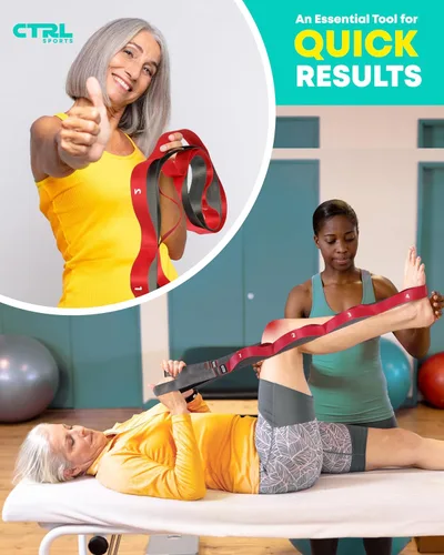 Vista 12 de Stretching Strap with Loops, Non Elastic Stretch Band for Physical Therapy