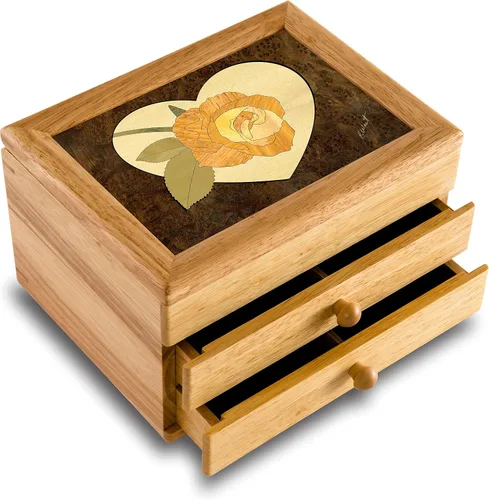 Vista 10 de Gardenia Joyero de madera - Almacenamiento para anillos, aretes