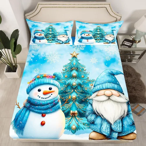 Vista 17 de Erosebridal Divertida sábana bajera ajustable de Halloween para niños, lindo juego de ropa de cama de calabaza fantasma, decoración de Halloween