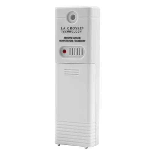 Vista 2 de La Crosse Technology Sensor inalámbrico de temperatura y humedad para exteriores, montado en la pared, preciso, resistente a la intemperie, amplio