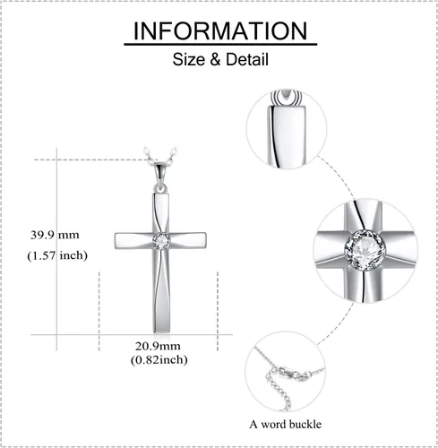 Vista 5 de ELFRONT Moissanite Necklace for Women 925 Sterling Silver Tree of Life Pendant Moissanite Diamond Necklace Pendant Moissanite Owl Jewelry Gifts for