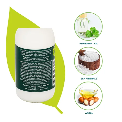 Vista 3 de Canviiy ScalpBliss Sea Mineral & Organic Herb - Suero restaurador de crecimiento infundido con hierbas orgánicas, estimula los folículos pilosos