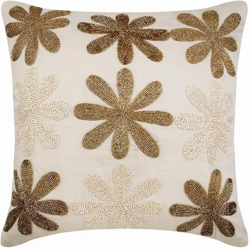 Vista 18 de The HomeCentric Funda de almohada color crema para sofá, funda de almohada moderna de 12 x 12 pulgadas, funda de almohada cuadrada de satén, funda