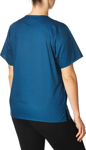 Vista 3 de WonderWink, camiseta unisex para adultos, cuello en V