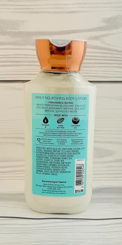 Vista 2 de Bath & Body Works Bath and Body Works At The Beach - Juego de loción súper suave, regalo para mujeres, 8 onzas, paquete de 2 unidades (At Beach) 16