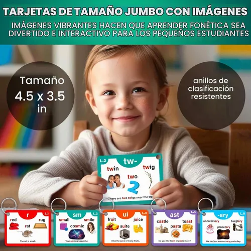 Vista 3 de ABC Learning - Tarjetas flash para niños de 3 a 5 años, tarjetas flash para niños de 4 a 8 años