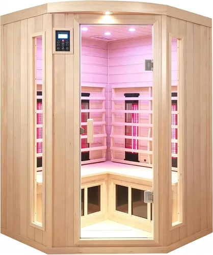 Vista 12 de Respaldo universal para sauna en forma de S (madera de cicuta canadiense premium)