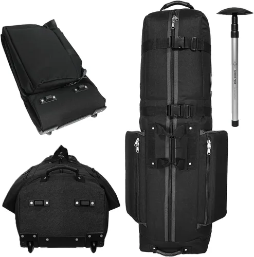 Vista 9 de CADDYDADDY Constrictor Golf Travel Bag Cover w/Thick Dense Foam Padded Top