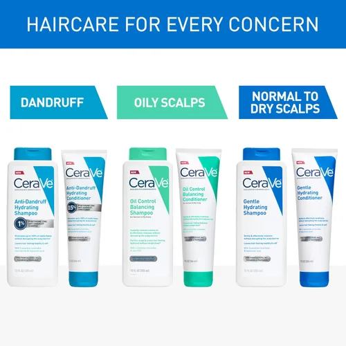 Vista 9 de CeraVe Acondicionador Equilibrante de Control de Grasa, Acondicionador para el Cabello con Ceramidas y Ácido Hialurónico, Elimina la Grasa y Deja