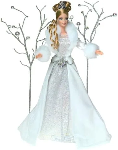 Vista 2 de 2003 Holiday Visions Winter Fantasy Edición Especial Holiday Barbie Doll