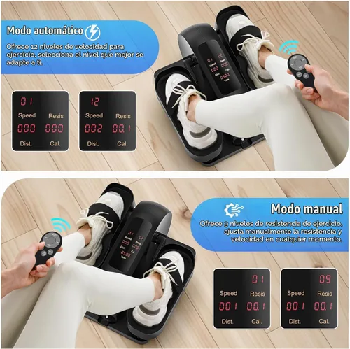 Vista 4 de FUNMILY Under Desk Elliptical, Ellipse Leg Exerciser, Standing or Seated Mini Elliptical Machines, Portable Bike Pedal Exerciser for Seniors/Adults