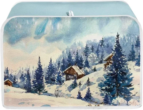 Vista 36 de Cubierta para tostadora de 2 rebanadas con tema de desayuno para cocina, lavable para electrodomésticos, cubierta para hacer pan, resistente a