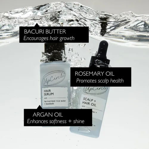 Vista 3 de UPCIRCLE Aceite para el cuero cabelludo + el cabello, 1.7 fl oz, se dirige a la sequedad + el daño, la mantequilla de bacuri restaura + reparaciones