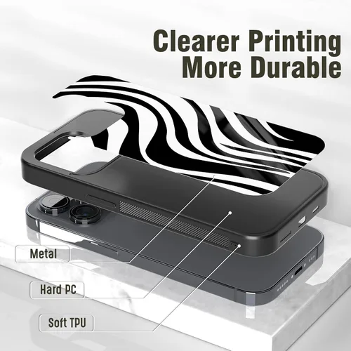 Vista 3 de Fundas de teléfono con patrones de cebra, dulces para niñas para iPhone 5 6 7 8 11 12 13 14 15 16 Pro Max Plus Mini Xr Xs SE, para Samsung Galaxy