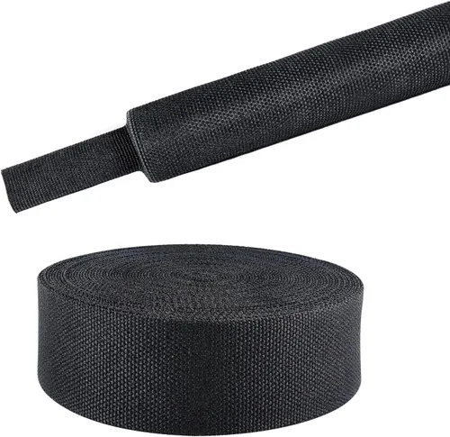 Vista 35 de Tubo de tela trenzada termorretráctil 2 en 1, ajuste ideal para manguera/cable/alambre de forma irregular (1-1/8 pulgadas, 14 pies)