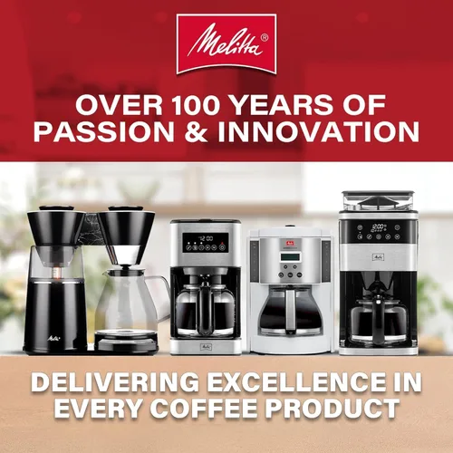 Vista 7 de Melitta Aroma Tocco - Cafetera térmica de goteo, 8 tazas, programable con apagado automático, pausa y servicio, jarra de acero inoxidable con 5