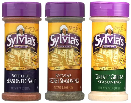 Vista 7 de Sylvia's ¡Restaurant Great! Condimento para verduras deliciosas de col del sur, condimento vegetal multiuso, 5.25 onzas
