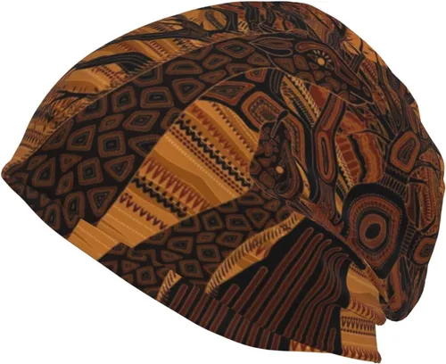 Vista 41 de Gorro africano holgado para adultos, tejido elástico, de calavera, gorro de invierno para exteriores para mujeres y hombres