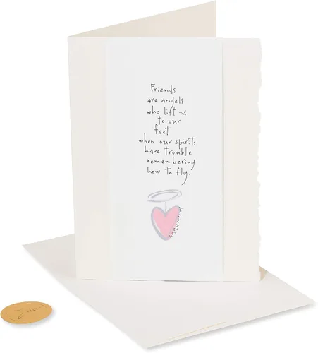 Vista 4 de Tarjeta de amistad religiosa Papyrus (Nuestros amigos son ángeles)