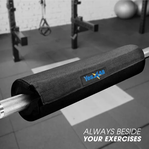 Vista 3 de Yes4All Ergonomic Foam Bar Pad, Olympic Barbell Squat & Neck Pad for Squats, Hip Thrusts & Weight Lifting Bar
