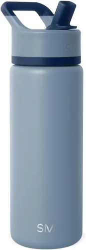 Vista 82 de Simple Modern botella de agua con tapa con pajita, termo de acero inoxidable con aislamiento al vacío, reutilizable, sin BPA, sin fugas