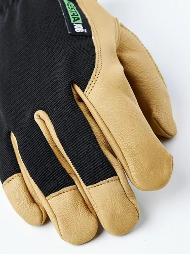 Vista 5 de HESTRA PRO Guantes de cuero Kobolt para paisajismo, construcción, carpintería y protección general multiusos