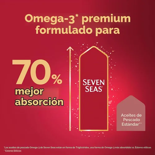 Vista 7 de Seven Seas Aceite de Hígado de Bacalao y Multi Vitaminas 90 Cápsulas