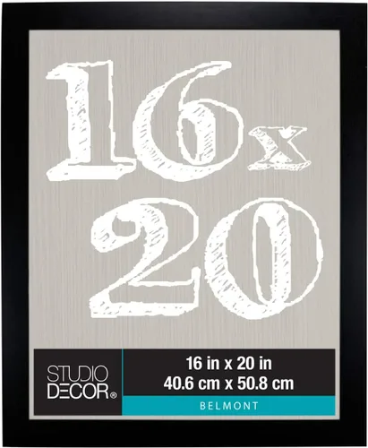 Vista 6 de Studio Decor Marco Belmont blanco de 16 x 20 pulgadas, incluye accesorios para colgar prefijados, horizontal o vertical, MDF, paquete de 4
