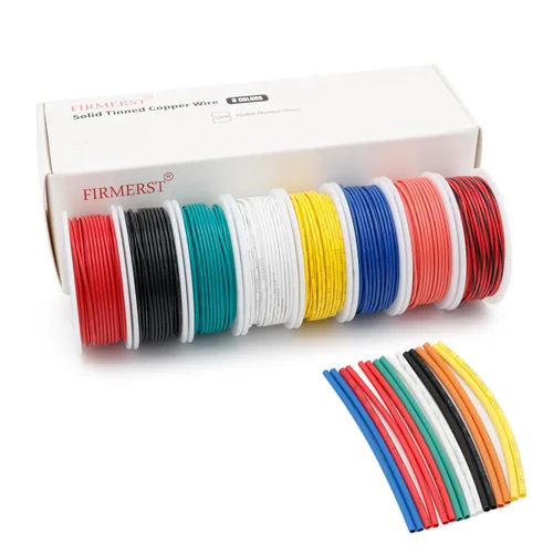 Vista 9 de FIRMERST Kit de cables de conexión de cobre estañado de núcleo sólido de calibre 22, 30 pies, 6