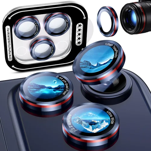 Vista 39 de Uyiton Protector de lente de cámara para Samsung Galaxy Z Fold 7 - Cubierta de pantalla trasera de vidrio templado de grado militar