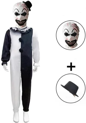 Vista 6 de ATEOVE Clown Costume Clown Cosplay Halloween Costume Outfit Suit