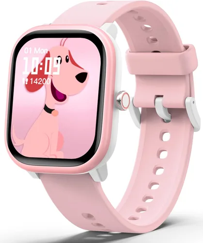 Vista 9 de Reloj Inteligente para Niños y Niñas, Rastreador de Fitness con Monitor de Frecuencia Cardíaca y Sueño, Pantalla Táctil de 1.83" con 12