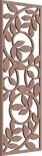 Vista 70 de 9 3/8"W x 24 3/8"H x 1/4"T Utica Decorativo Fretwork Madera Paneles de Pared, Abedul