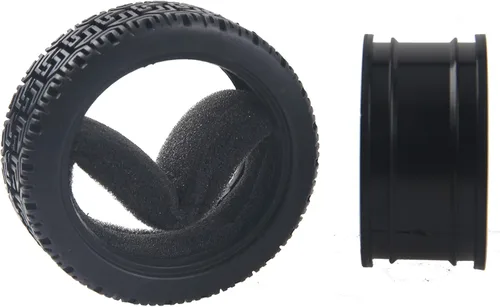 Vista 3 de Llantas hexagonales RC de 0.472 in y neumáticos de goma compatibles con HSP Tamiya HPI Kyosho 1/10 On-Road Touring Car WLtoys 1/14 144001 Traxxas
