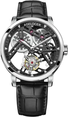 Vista 4 de Agelocer Reloj para hombre Tourbillon exclusivo dispositivo de bobinado USB 3.03oz (dispositivo de bobinado electrónico)