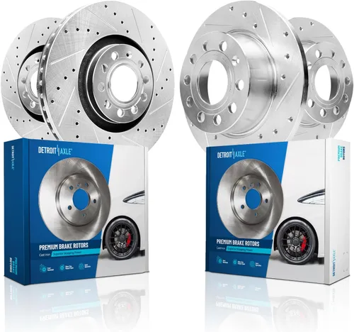 Vista 38 de Detroit Axle - Rotores de freno traseros para Toyota GR Supra BMW 230i 330e 330i 430i 530i 530i 530e 540d 540i xDrive X3 X4 Z4, rotores de freno
