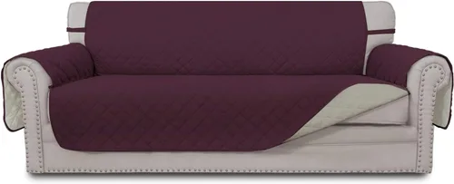 Vista 121 de Easy-Going - Funda reversible para sofá, resistente al agua, con varillas de espuma y correas elásticas, protector de muebles para mascotas y perros