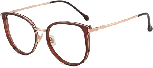 Vista 11 de Firmoo Lentes de bloqueo de luz azul, montura redonda retro, antifatiga ocular, anti UV400, lentes de computadora para mujeres y hombres, negro