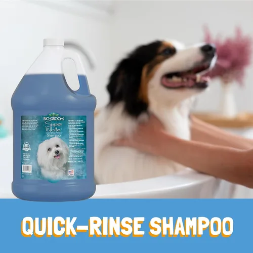 Vista 4 de Bio-Groom - Champú súper blanqueador para perros, champú blanqueador para mascotas, suministros de baño para perros, lavado de cachorros