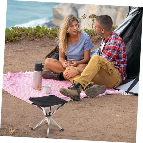Vista 7 de WOONEKY Taburete plegable multifuncional al aire libre silla para camping, pesca, jardín, viajes y picnic