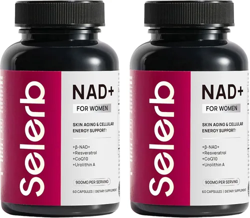 Vista 11 de Suplemento NAD+ para mujeres, alternativa NMN con β-NAD+, Trans-Resveratrol, CoQ10, D-Ribosa - Promueve la renovación celular, la energía y la salud