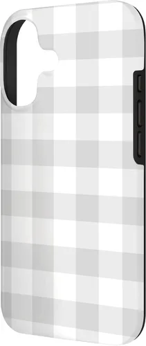 Vista 2 de Gray Gingham Plaid Rustic Pattern AEH581 Case for iPhone 17